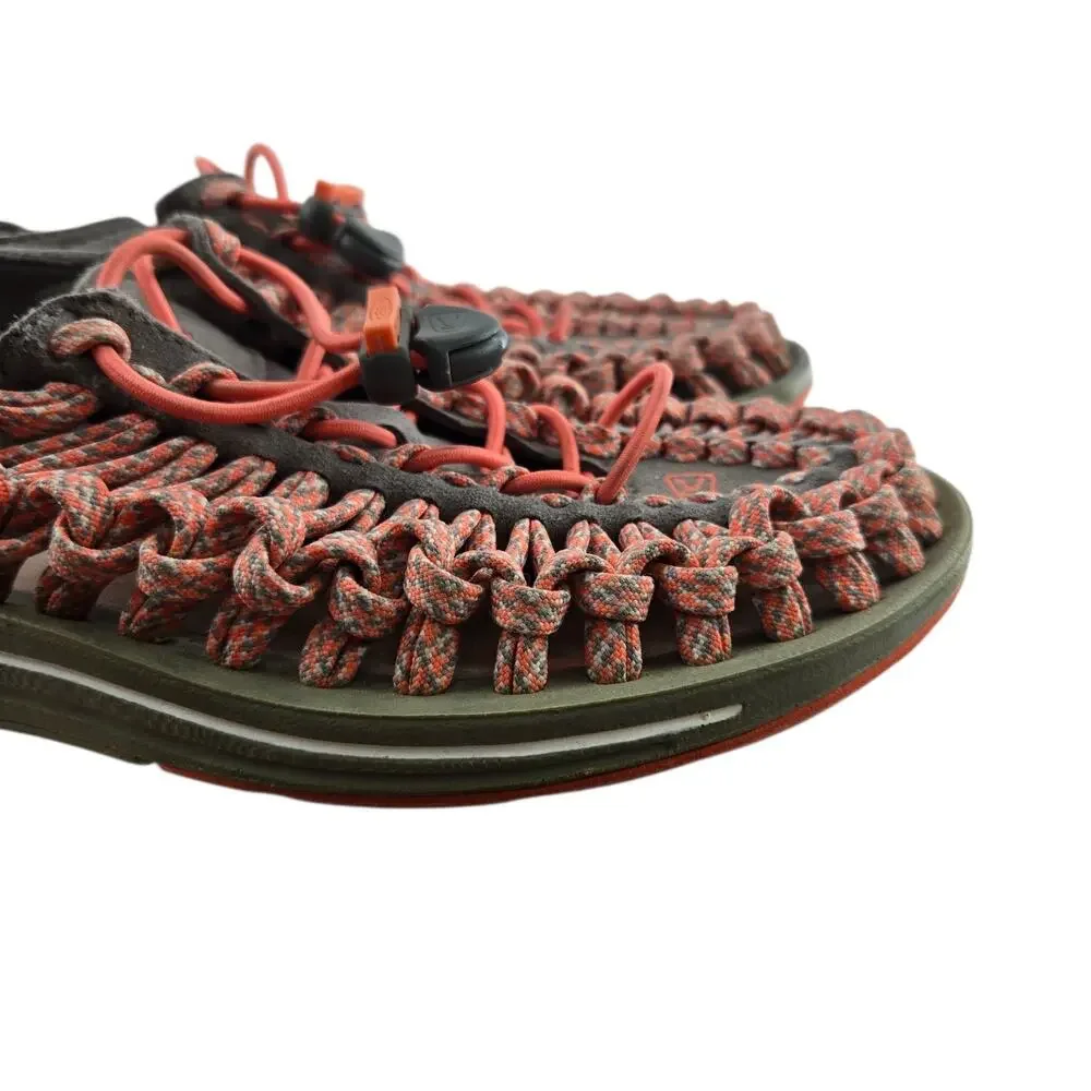 Keen Uneek Sandals Womens 7 Pink‎ Gray Slingback Gorpcore Hiking Travel Vacation